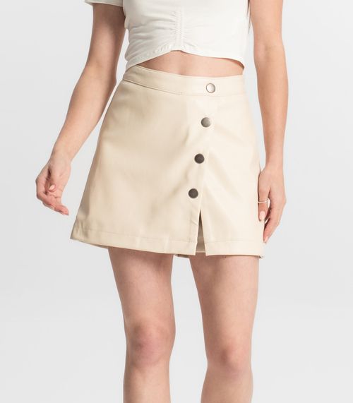 Shorts Saia Juvenil Minty Bege