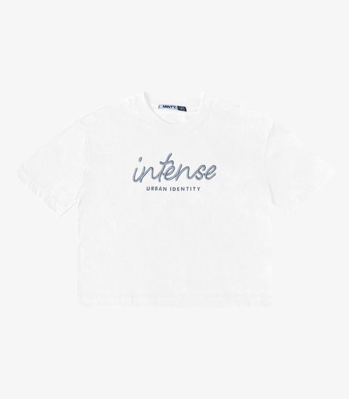 T- Shirt Bordada Feminina Minty Branco