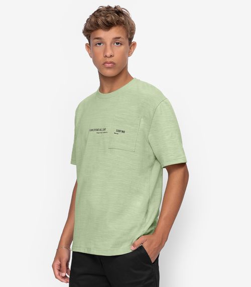 Camiseta Juvenil Malhão Flamê Masculina Minty Verde
