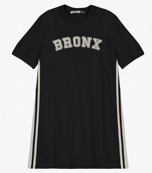 Vestido Juvenil Curto em Malhão Minty Preto