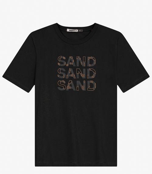 Camiseta Juvenil Masculina em Meia Malha Minty Preto