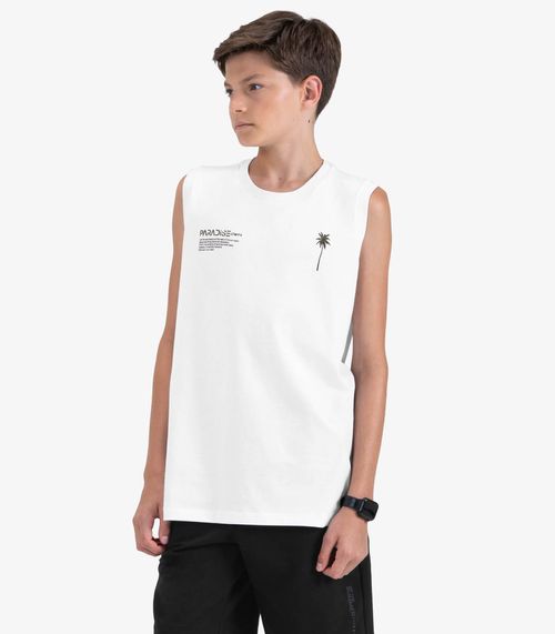 Machão Juvenil Masculino em Meia Malha Minty Branco