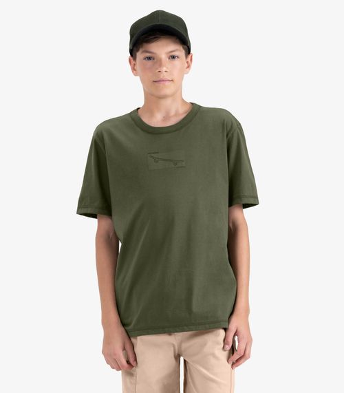 Camiseta Juvenil Masculina em Meia Malha Minty Verde