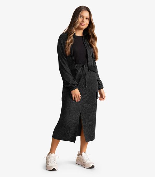 Jaqueta Juvenil Feminina Minty Preto