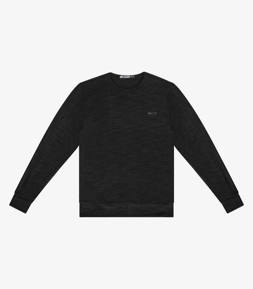 Moletom Juvenil Masculino Malhão Maquinetado Minty Preto