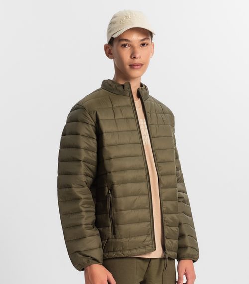 Jaqueta Puffer Juvenil Microfibra Masculina Minty Verde