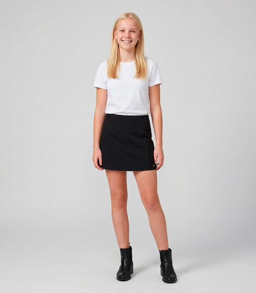 Shorts Saia Juvenil Em Material Sintético Minty Preto