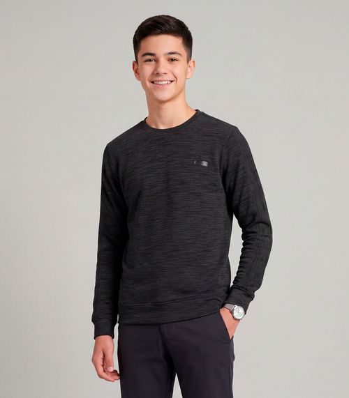 Blusão Juvenil Masculino Malhão Maquinetado Minty Preto