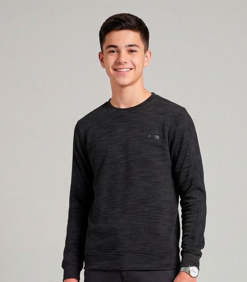 Blusão Juvenil Masculino Malhão Maquinetado Minty Preto