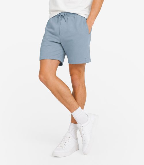 Bermuda Masculina Piquet Verona Com Bolso Minty Azul