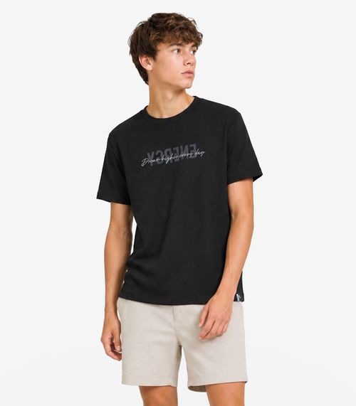 Camiseta Masculina Malhão Maquinetado Minty Preto