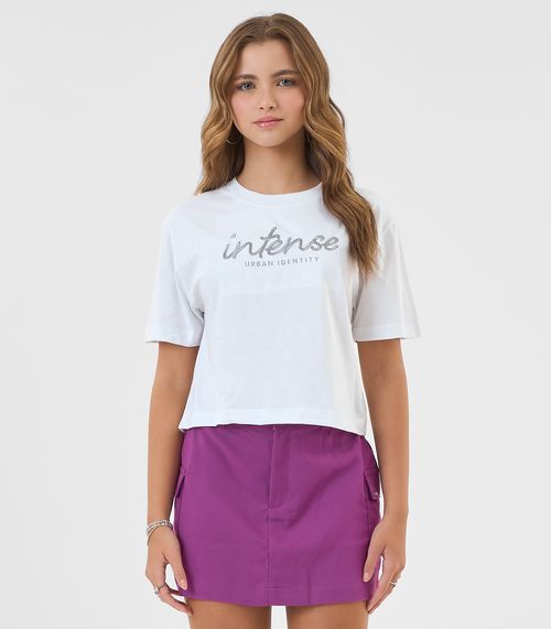 Saia Juvenil Feminina Sarja Twill Minty Roxo